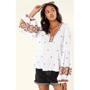 Hale Bob | Tavanna | Embroidered | Blouse | Top | Size Small